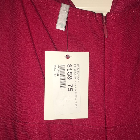 Auditions Off Shoulder High/Low Ruffle Dress - Picture 7 of 7